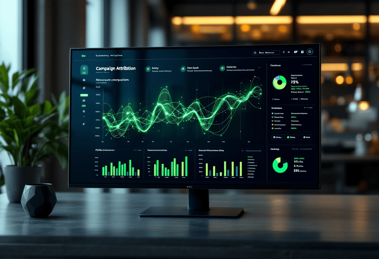 Marketing attribution dashboard tracing pipeline to booth conversations